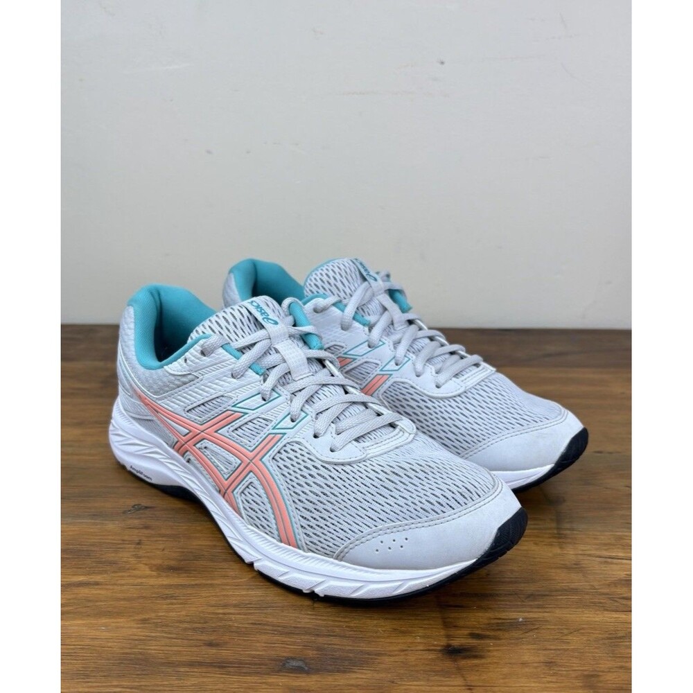 ASICS GEL-Contend 6 Sheet Rock Diva Pink Running Shoes Womens 8.5 Wide 1012A571